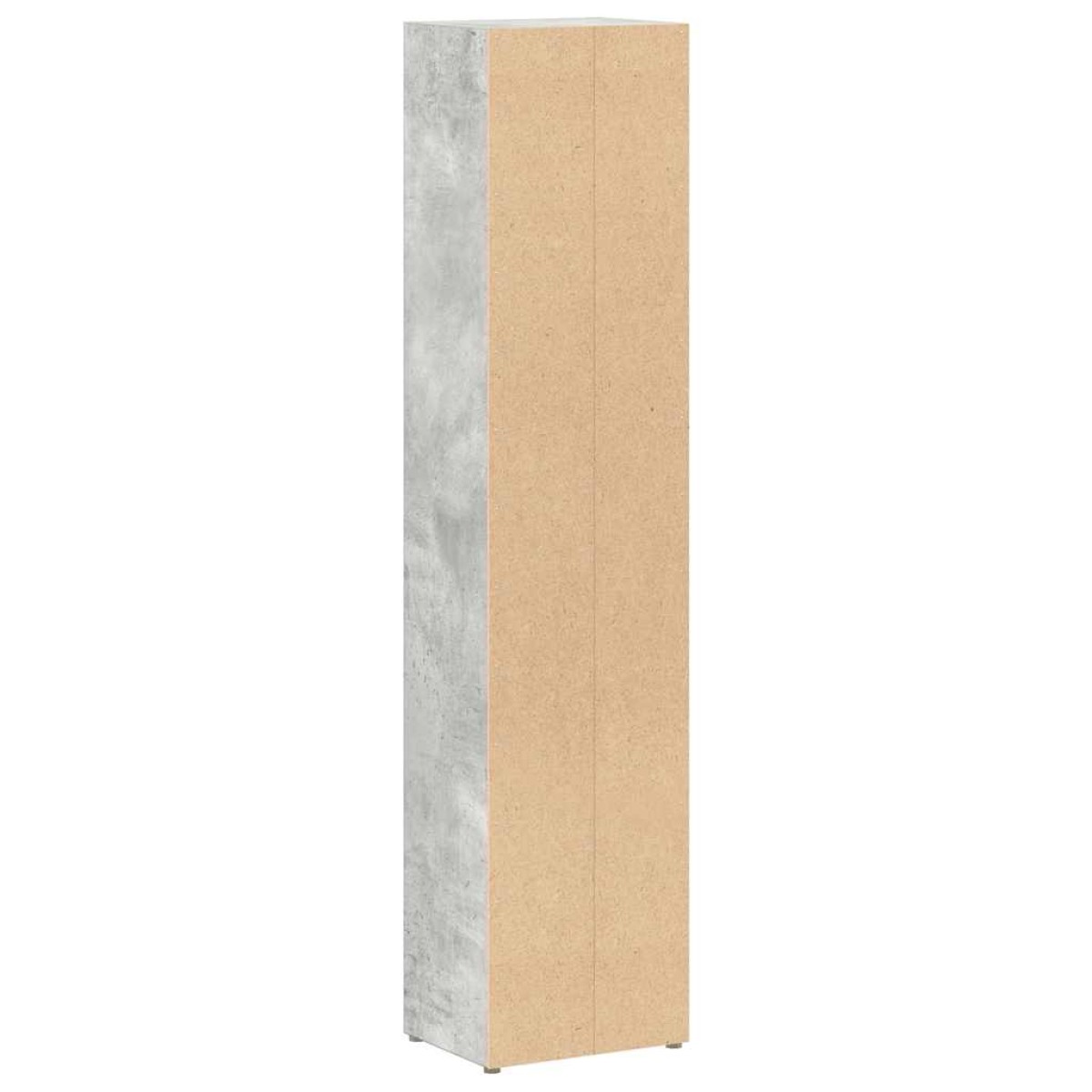 vidaXL Έπιπλα CD 2 τεμ. Γκρι Σκυροδέματος 21x16x93,5 εκ. Μοριοσανίδα