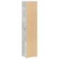 vidaXL Έπιπλα CD 2 τεμ. Γκρι Σκυροδέματος 21x16x93,5 εκ. Μοριοσανίδα