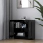 vidaXL Βιτρίνα Μαύρη 82,5 x 30,5 x 80 εκ. Μοριοσανίδα