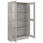 vidaXL Βιτρίνα Γκρι του Σκυροδέματος 82,5 x 30,5 x 150 εκ. Μοριοσανίδα