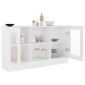 vidaXL Βιτρίνα Λευκή 120 x 30,5 x 70 εκ. από Μοριοσανίδα
