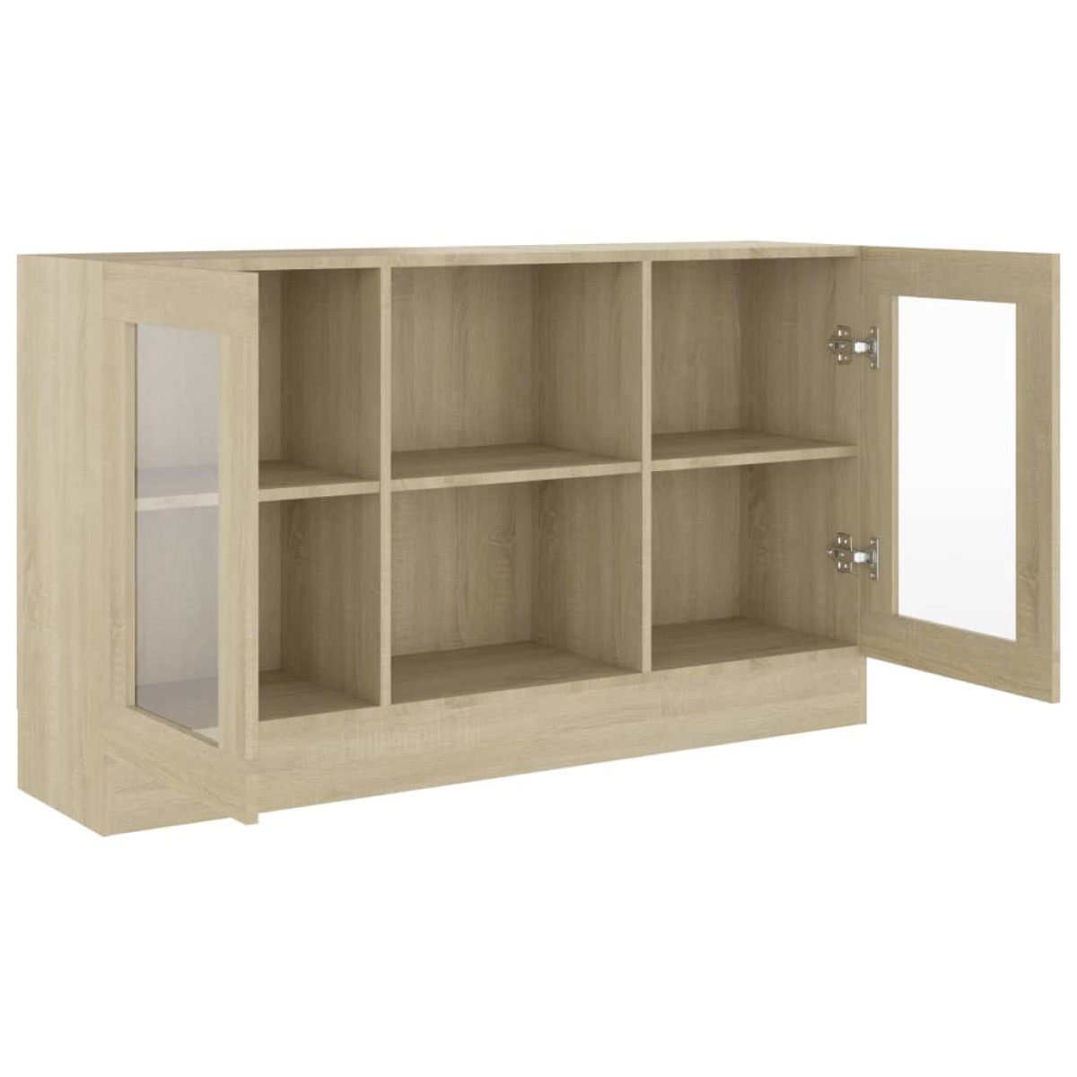 vidaXL Βιτρίνα Χρώμα Sonoma Δρυς 120 x 30,5 x 70 εκ. από Μοριοσανίδα