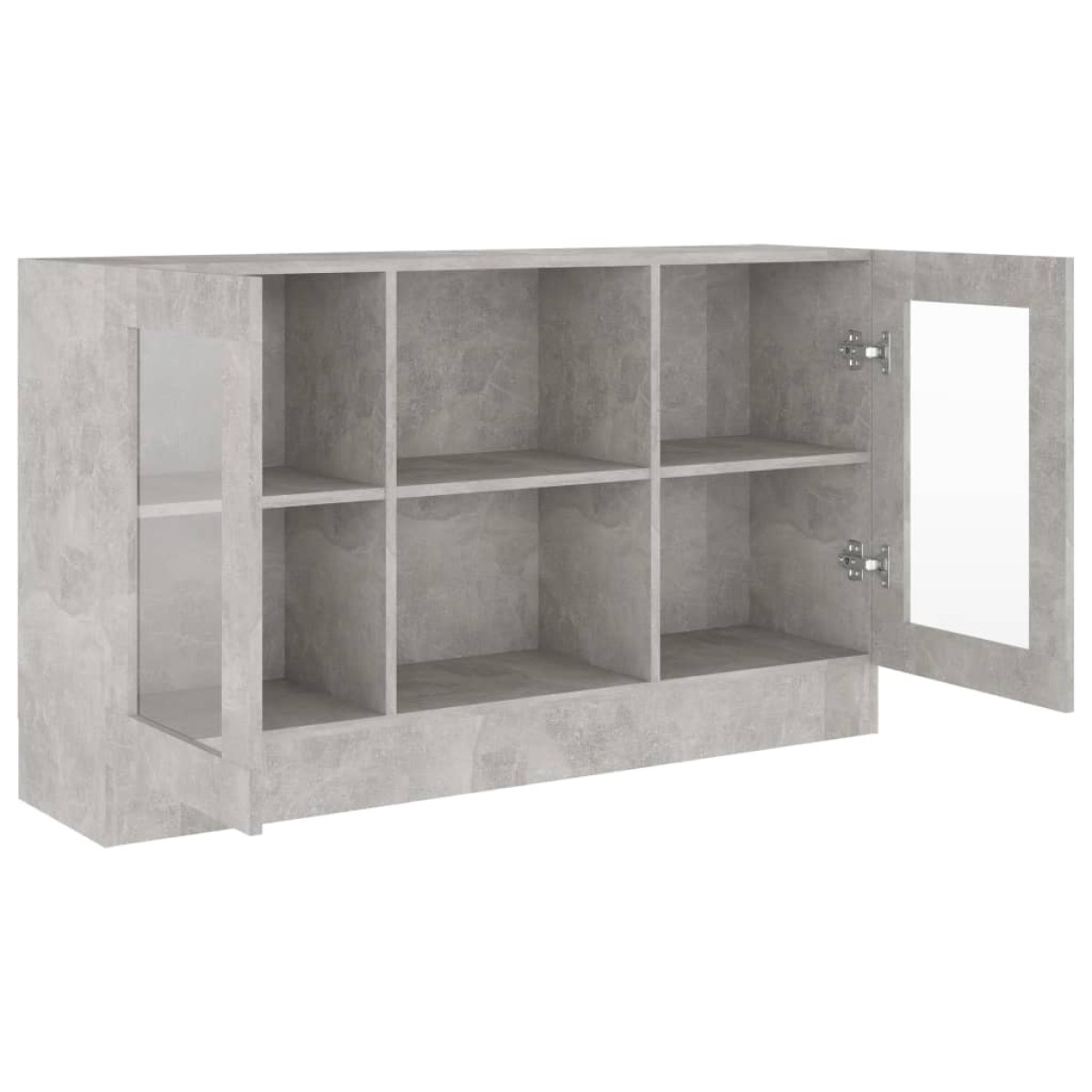 vidaXL Βιτρίνα Γκρι Σκυροδέματος 120 x 30,5 x 70 εκ. από Μοριοσανίδα