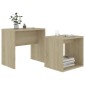 vidaXL Σετ Τραπεζάκια Σαλονιού Sonoma Δρυς 48x30x45 εκ. Μοριοσανίδα