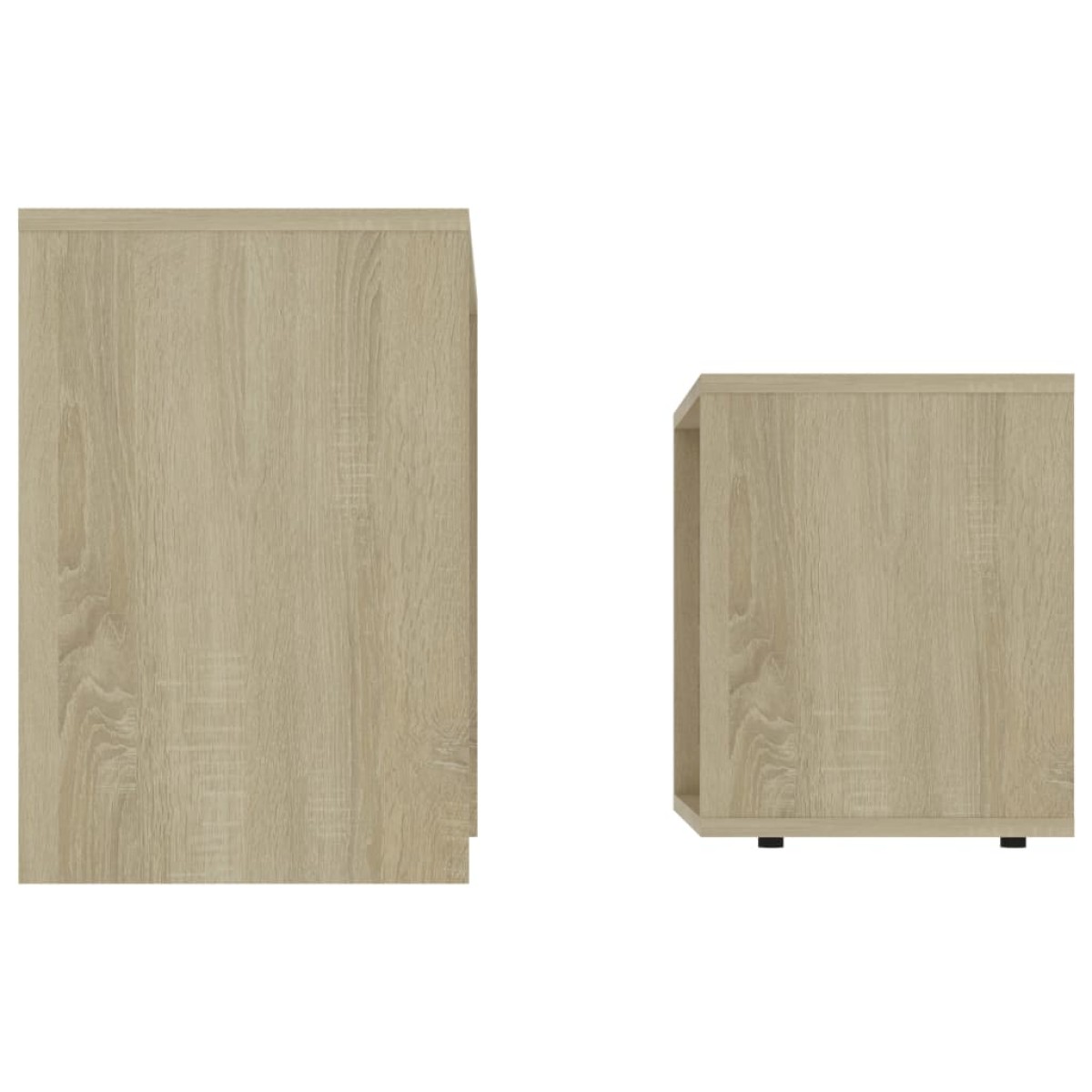 vidaXL Σετ Τραπεζάκια Σαλονιού Sonoma Δρυς 48x30x45 εκ. Μοριοσανίδα