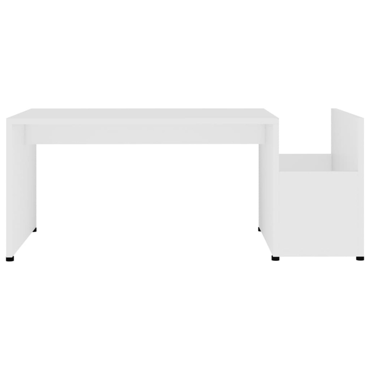 vidaXL Τραπεζάκι Σαλονιού Λευκό 90 x 45 x 35 εκ. από Μοριοσανίδα