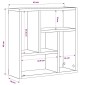 vidaXL Ραφιέρα Τοίχου Sonoma Δρυς 45,1 x 16 x 45,1 εκ. από Μοριοσανίδα
