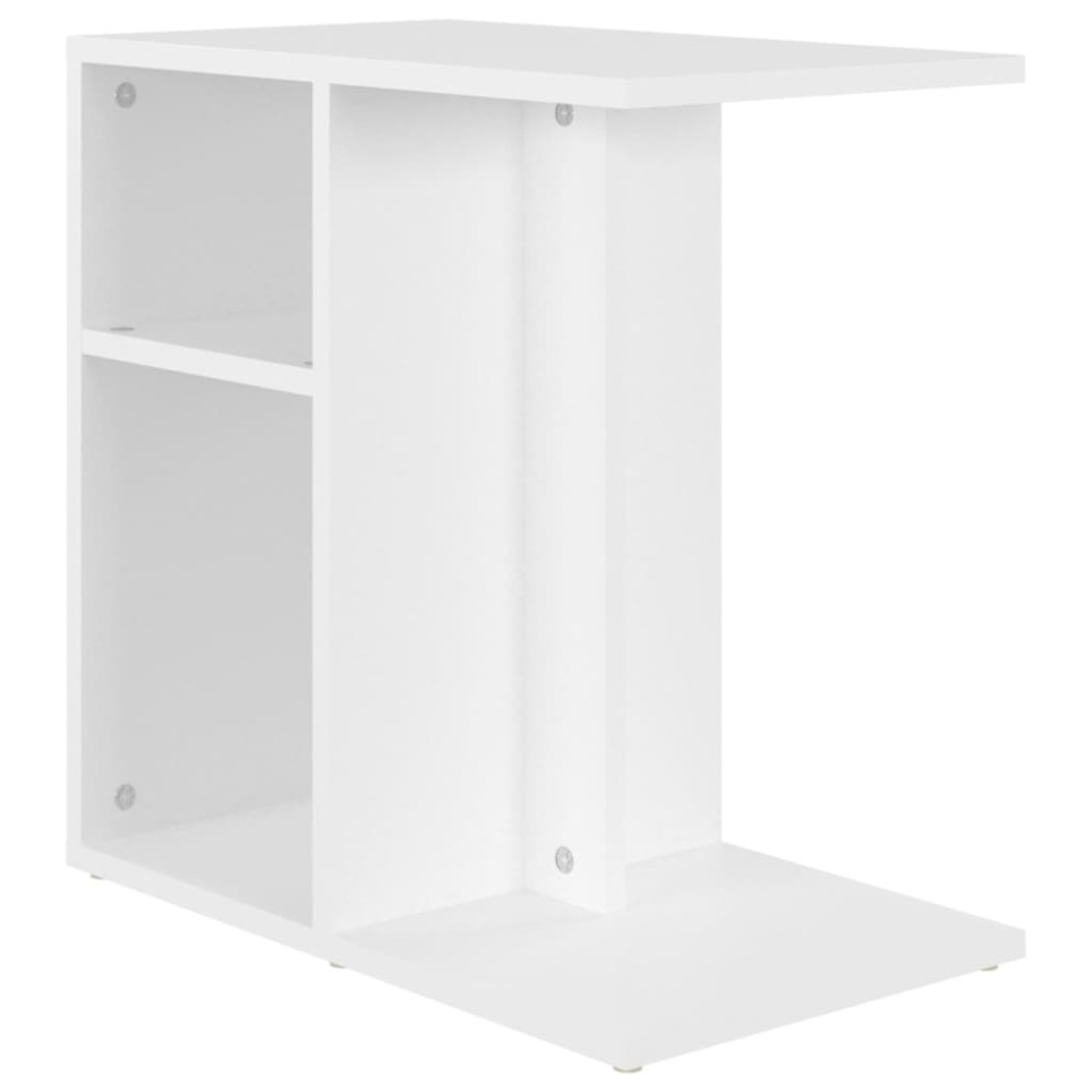 vidaXL Τραπέζι Βοηθητικό Λευκό 50 x 30 x 50 εκ. από Επεξ. Ξύλο