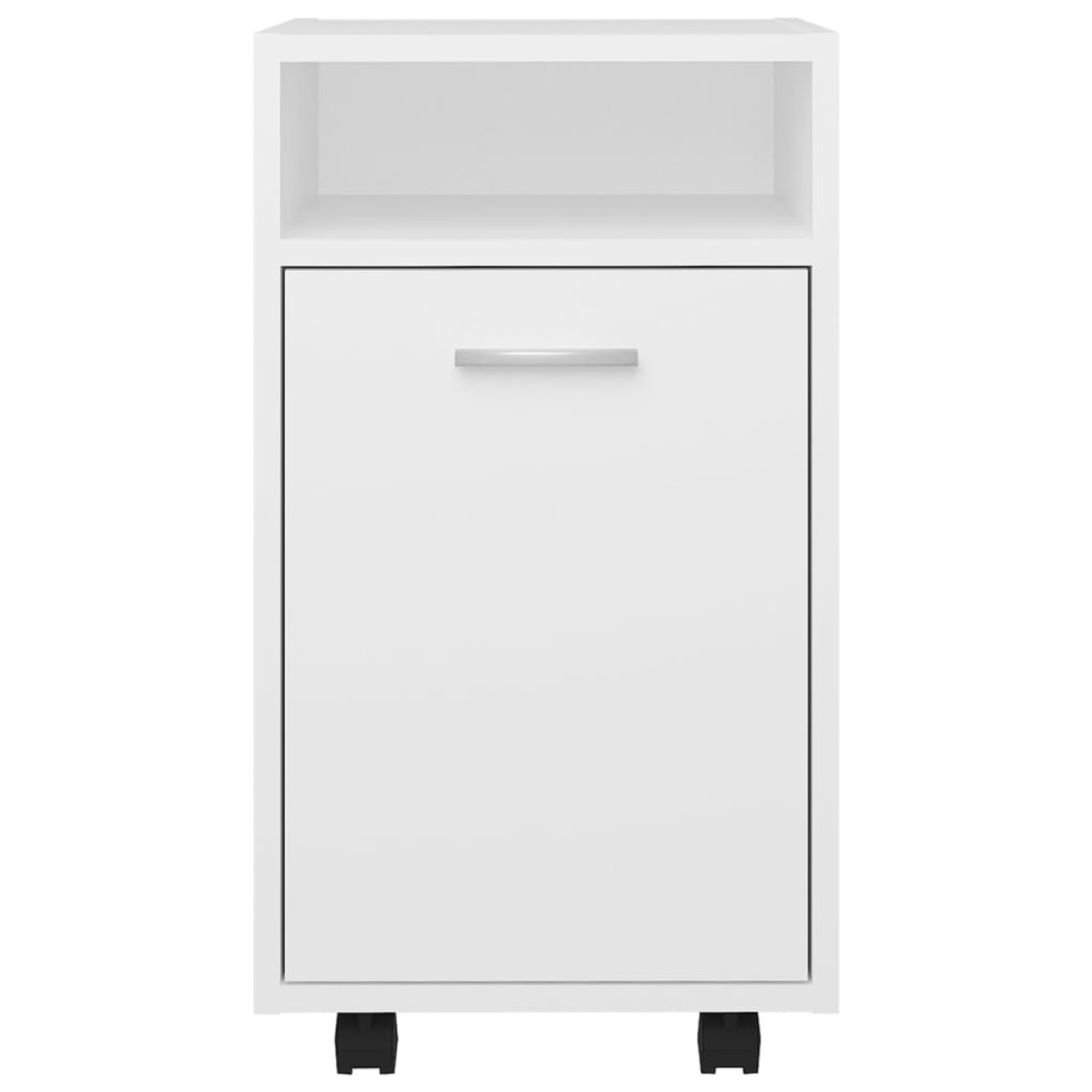 vidaXL Βοηθητικό Ντουλάπι με Τροχούς Λευκό 33x38x60 εκ. Μοριοσανίδα