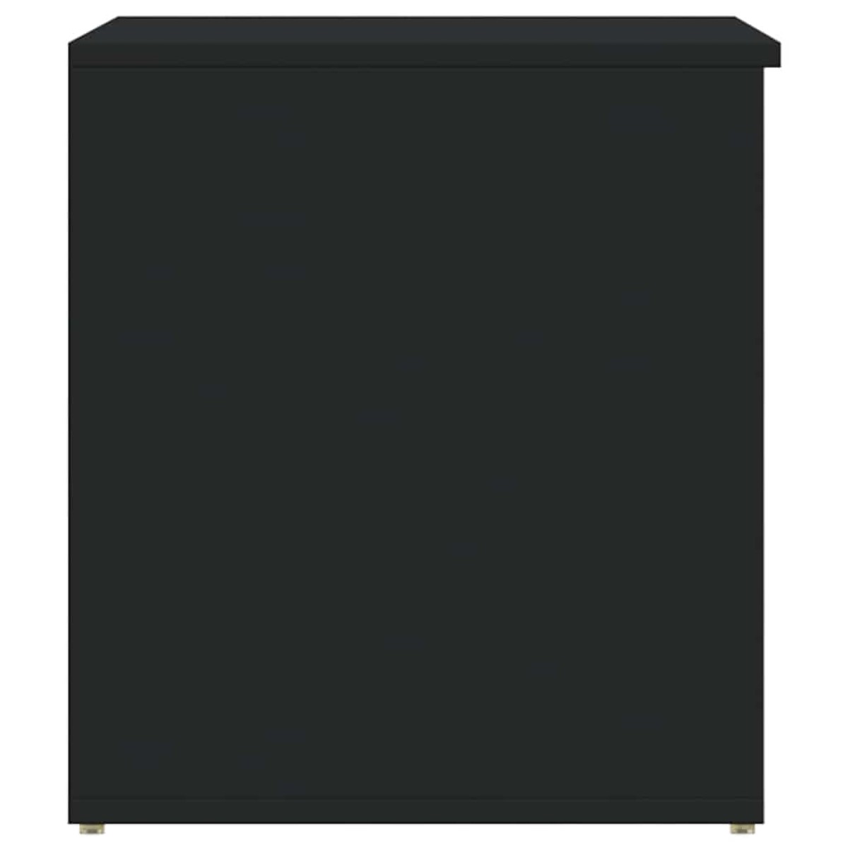 vidaXL Μπαούλο Αποθήκευσης Μαύρο 84 x 42 x 46 εκ. Επεξεργασμένο Ξύλο