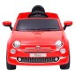vidaXL Παιδικό Αυτοκίνητο Ηλεκτρικό Fiat 500 Κόκκινο