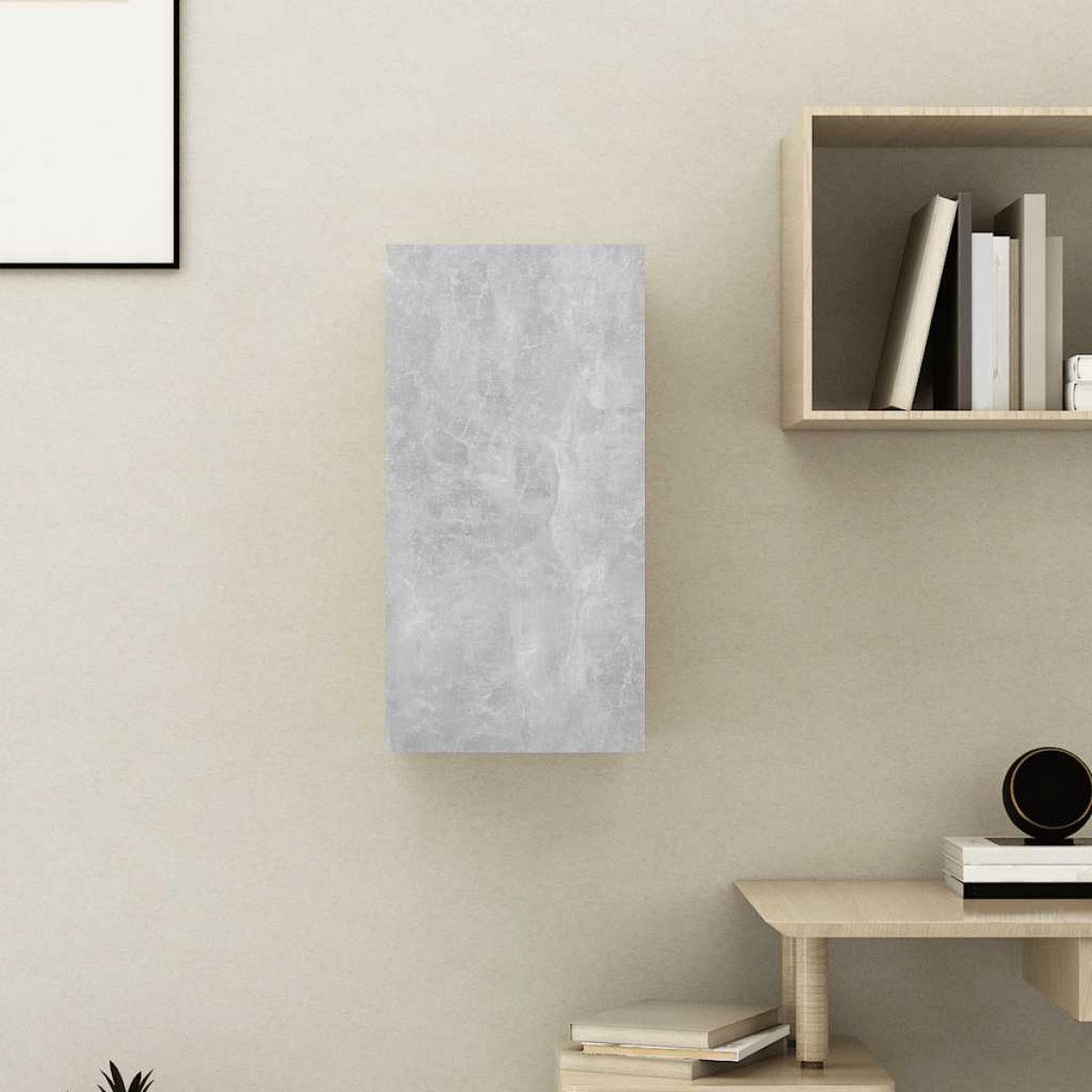 vidaXL Έπιπλο Τηλεόρασης Γκρι Σκυροδ. 30,5 x 30 x 60 εκ. Μοριοσανίδα