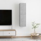 vidaXL Έπιπλα Τηλεόρασης 2 τεμ. Γκρι Σκυρ. 30,5x30x60 εκ. Μοριοσανίδα