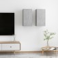 vidaXL Έπιπλα Τηλεόρασης 2 τεμ. Γκρι Σκυρ. 30,5x30x60 εκ. Μοριοσανίδα
