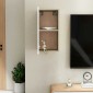 vidaXL Έπιπλο Τηλεόρασης Λευκό & Sonoma Δρυς 30,5x30x60εκ. Μοριοσανίδα