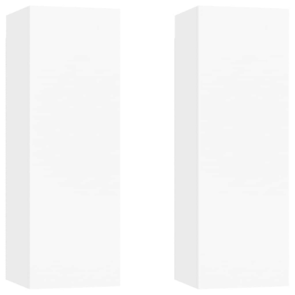 vidaXL Έπιπλα Τηλεόρασης 2 τεμ. Λευκά 30,5 x 30 x 90 εκ. Μοριοσανίδα