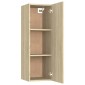 vidaXL Έπιπλο Τηλεόρασης 2 τεμ. Sonoma Δρυς 30,5x30x90 εκ. Μοριοσανίδα