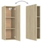 vidaXL Έπιπλο Τηλεόρασης 2 τεμ. Sonoma Δρυς 30,5x30x90 εκ. Μοριοσανίδα