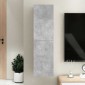 vidaXL Έπιπλο Τηλεόρασης Γκρι Σκυροδέματος 30,5x30x110 εκ. Μοριοσανίδα