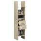 vidaXL Βιβλιοθήκη Χρώμα Sonoma Δρυς 40 x 35 x 180 εκ. από Μοριοσανίδα