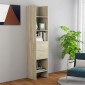 vidaXL Βιβλιοθήκη Χρώμα Sonoma Δρυς 40 x 35 x 180 εκ. από Μοριοσανίδα