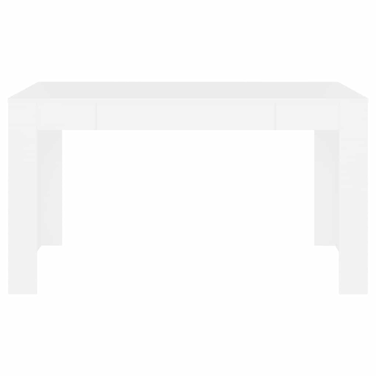 vidaXL Τραπεζαρία Λευκή 140x74,5x76 εκ. από Επεξεργασμένο Ξύλο