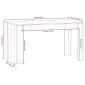 vidaXL Τραπεζαρία Sonoma Δρυς 140 x 74,5 x 76 εκ. από Μοριοσανίδα