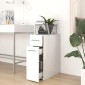 vidaXL Συρταριέρα Γενικής Χρήσης Λευκή 20 x 45,5 x 60 εκ. Μοριοσανίδα