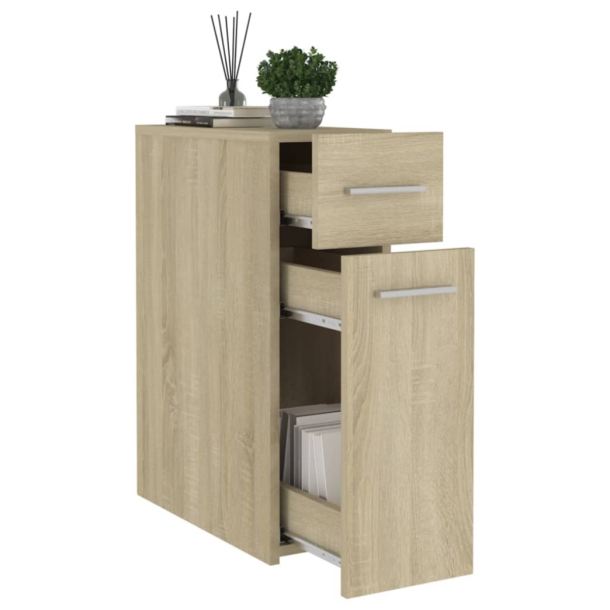 vidaXL Συρταριέρα Γενικής Χρήσης Sonoma Δρυς 20x45,5x60 Μοριοσανίδα