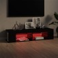 vidaXL Έπιπλο Τηλεόρασης με LED Μαύρο 135x39x30 εκ.