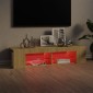vidaXL Έπιπλο Τηλεόρασης με LED Sonoma Δρυς 135x39x30 εκ.