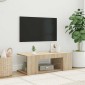 vidaXL Έπιπλο Τηλεόρασης με LED Sonoma Δρυς 90x39x30 εκ.