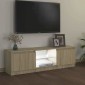 vidaXL Έπιπλο Τηλεόρασης με LED Sonoma Δρυς 120 x 30 x 35,5 εκ.