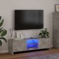 vidaXL Έπιπλο Τηλεόρασης με LED Γκρι Σκυρδέματος 120 x 30 x 35,5 εκ.