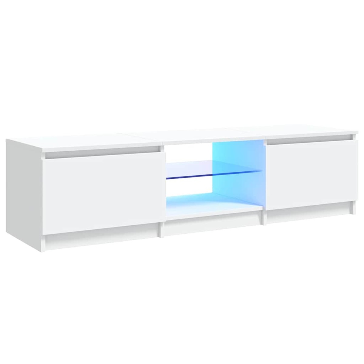 vidaXL Έπιπλο Τηλεόρασης με LED Λευκό 140x40x35,5 εκ.