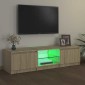vidaXL Έπιπλο Τηλεόρασης με LED Sonoma Δρυς 140x40x35,5 εκ.