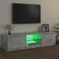 vidaXL Έπιπλο Τηλεόρασης με LED Γκρι Σκυροδέματος 140x40x35,5 εκ.