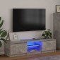 vidaXL Έπιπλο Τηλεόρασης με LED Γκρι Σκυροδέματος 140x40x35,5 εκ.