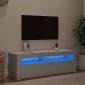 vidaXL Έπιπλο Τηλεόρασης με LED Καφέ Λευκό 120x30x50 εκ.