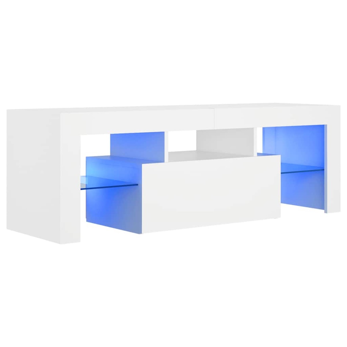 vidaXL Έπιπλο Τηλεόρασης με LED Λευκό 120 x 35 x 40 εκ.