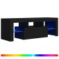 vidaXL Έπιπλο Τηλεόρασης με LED Μαύρο 120 x 35 x 40 εκ.