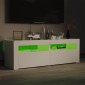 vidaXL Έπιπλο Τηλεόρασης με LED Λευκό 120 x 35 x 40 εκ.