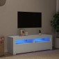 vidaXL Έπιπλο Τηλεόρασης με LED Λευκό 120 x 35 x 40 εκ.