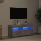vidaXL Έπιπλο Τηλεόρασης με LED Γκρι Σκυροδέματος 90 x 35 x 40 εκ.