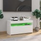 vidaXL Έπιπλο Τηλεόρασης με LED Λευκό 75 x 35 x 40 εκ.