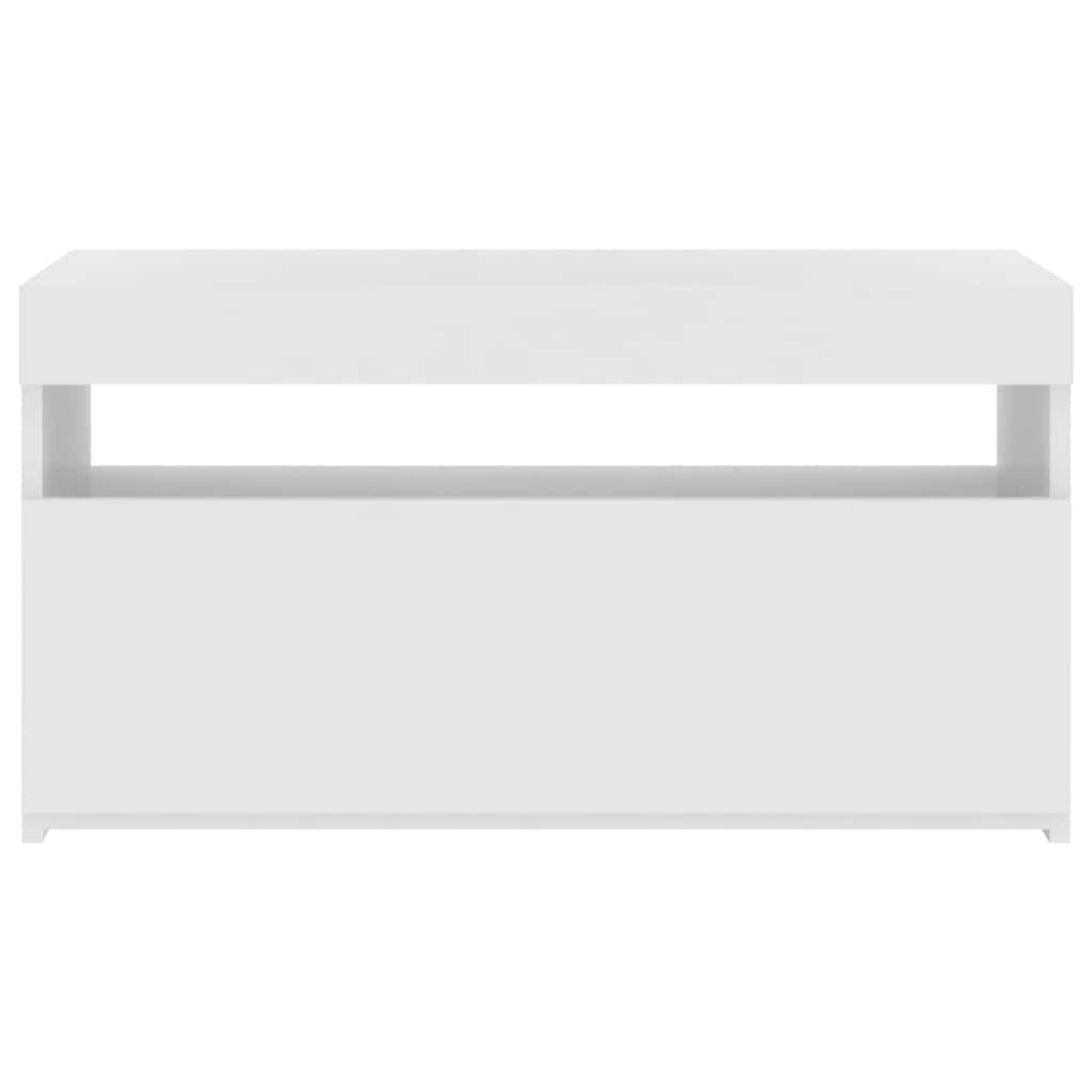 vidaXL Έπιπλο Τηλεόρασης με LED Λευκό 75 x 35 x 40 εκ.