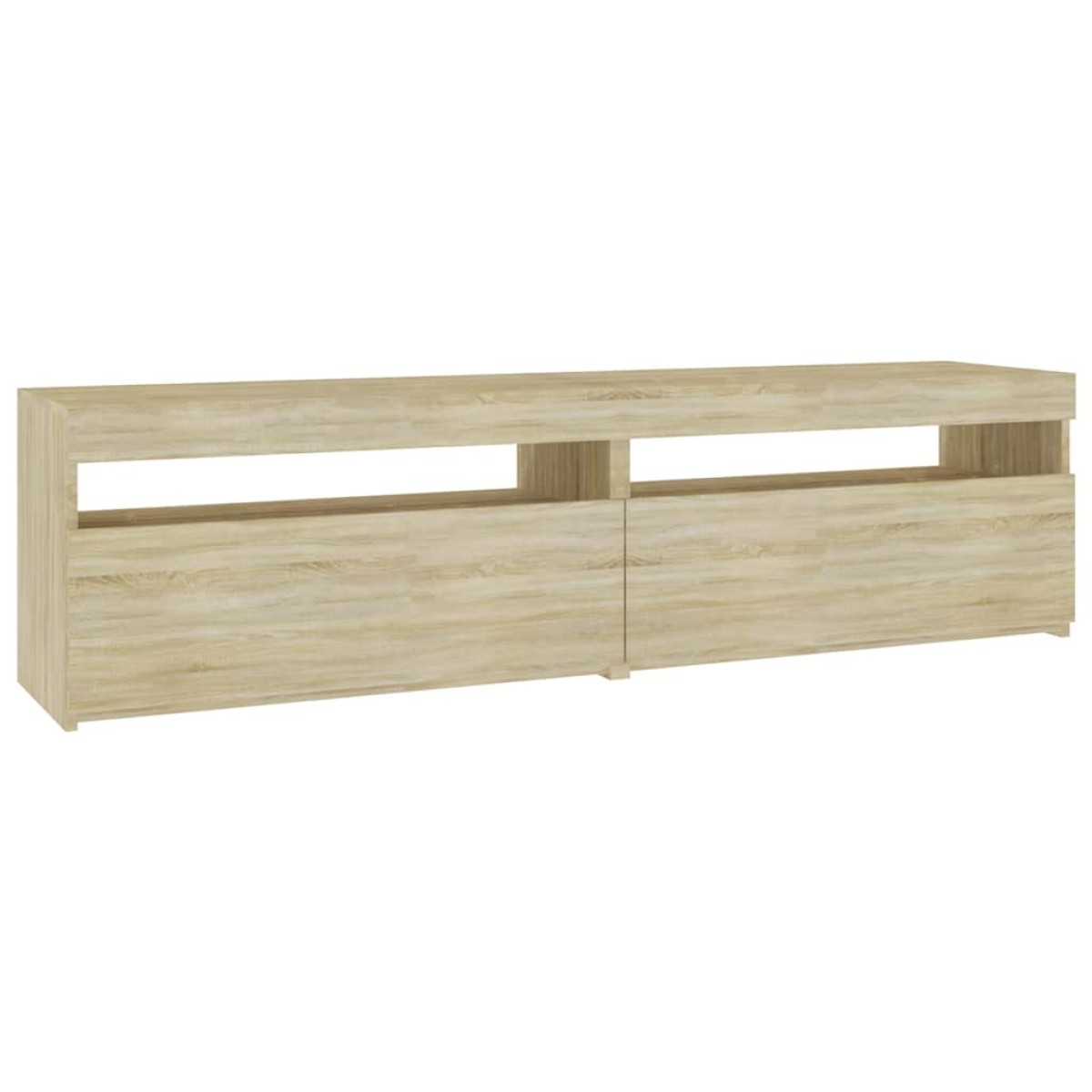 vidaXL Έπιπλο Τηλεόρασης με LED 2 τεμ. Sonoma Δρυς 75 x 35 x 40 εκ.