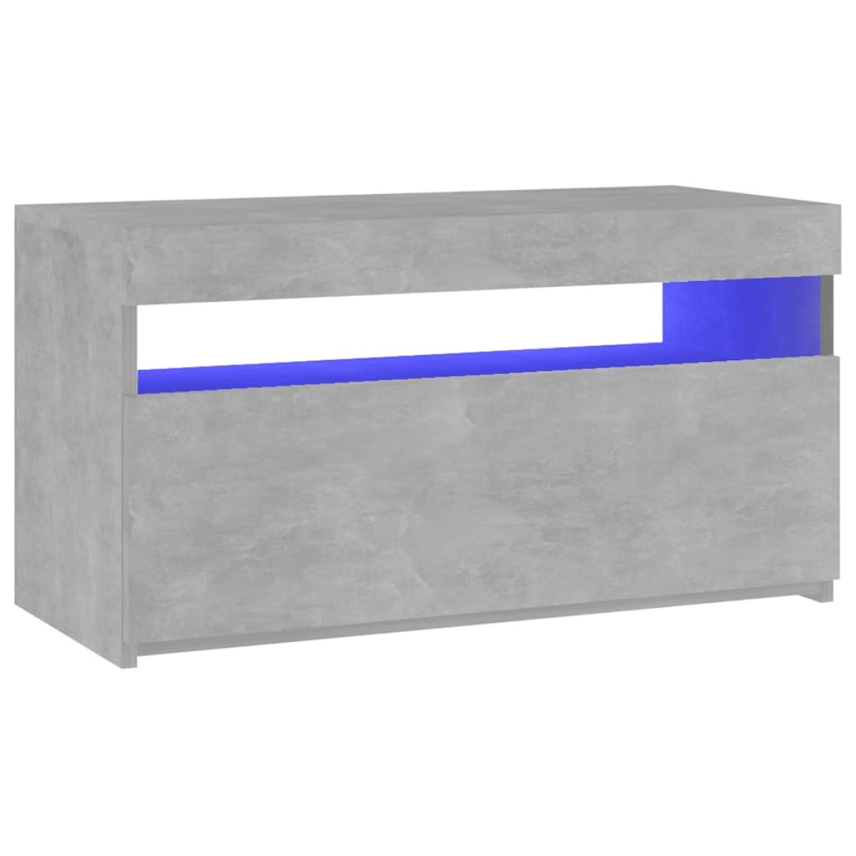 vidaXL Έπιπλο Τηλεόρασης με LED Γκρι Σκυροδέματος 75 x 35 x 40 εκ.