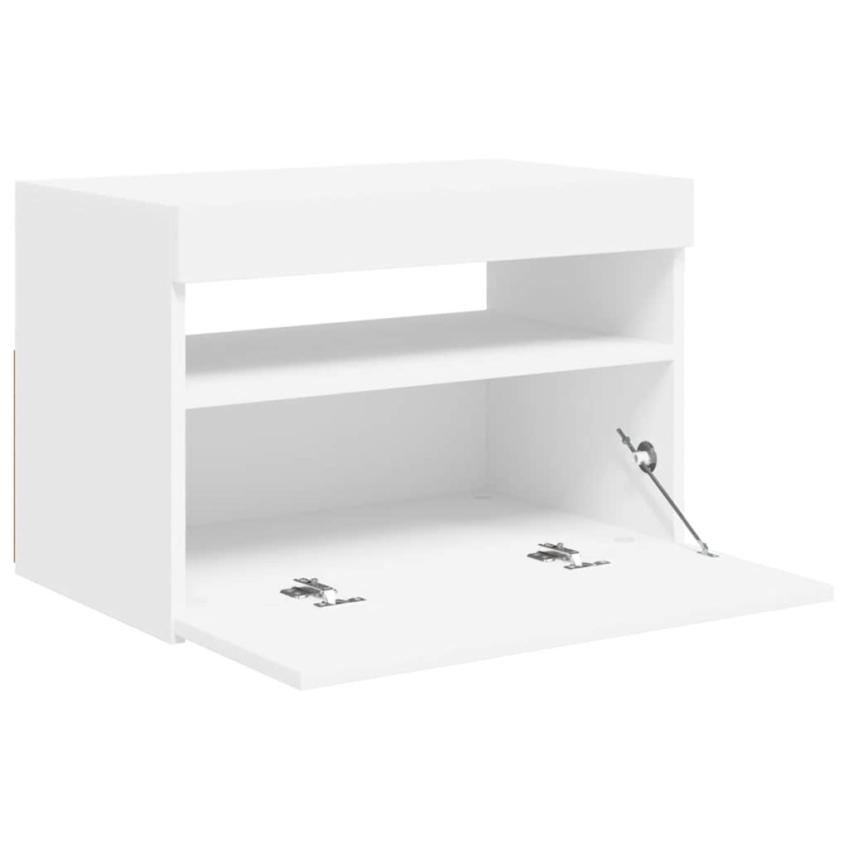 vidaXL Έπιπλο Τηλεόρασης με Φωτισμό LED Λευκό 60 x 35 x 40 εκ.