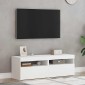 vidaXL Έπιπλα Τηλεόρασης με LED 2 τεμ. Λευκά 60 x 35 x 40 εκ.